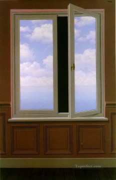  1963 Painting - the looking glass 1963 Surrealist